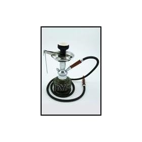 14" 1 Hose MYA QT Black Hookah