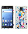 Samsung Infuse 4G i997 RUBBER IMAGE CASE BLUE FLOWER AND BUTTERFLY Cell Pho ....