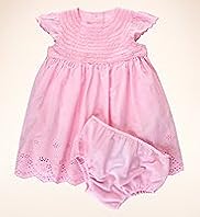 Autograph Pure Cotton Embroidered Dress & Knickers Set