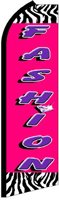 FASHION Feather Banner Flag (11.5 x 3 Feet)