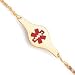 14k Medical Jewelry Childrens Bracelet - 6 Inch