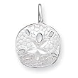 Sterling Silver Sanddollar Charm