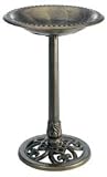 GARDMAN USA INC Bronze Pedestal Bird Bath BIRDBATH ANT BRNZ