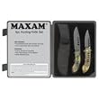 Maxam 4pc Hunting Set w/ Camouflage Aluminum Handles