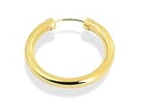 Image of 9ct Gold Torc-Style Single Hoop Earring