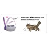 UZO1 TOUCHLESS SENSOR OPERATED KITTY DISH WITH AUTOMATIC OPENING LID