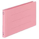コクヨ 統一伝票用フラットファイル 樹脂製とじ具 B4 (1/3横ピンク) フ-V49P 10セット
