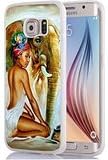 Galaxy S7 Edge Case, Samsung Galaxy S7 Edge Case Beautiful black woman with elephant
