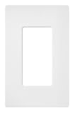 Lutron SC-1-SW Claro Single-Gang Wallplate, Snow