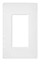 Lutron SC-1-SW Claro Single-Gang Wallplate, Snow