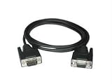 50ft DB9 M/F Straight Thru Ext Cbl Black