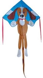 Kite - Large Easy Flyer - Sparky Dog (46*91.5 inch / 117*231 cm) Test Kite String and Winder