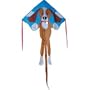 Large Easy Flyer Kite - Sparky Dog (46" X 90") with 300 Ft 30lb Test Kite String and Winder