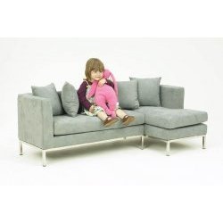 Boom Lucy Sectional, Slate Blue by Boom USA