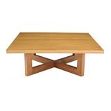 37 Square Coffee Table - Medium Oak Finish