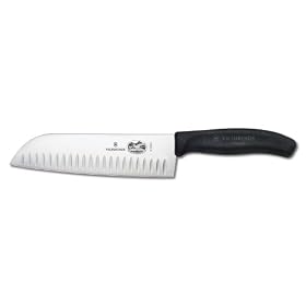 Victorinox Fibrox 7-Inch Granton Edge Santoku Knife