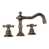 DreamLine DLFBJ-6912AB Widespread Double Handle Lavatory Faucet, Antique Bronze