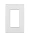 Leviton Renu REWP1-WW One-Gang Screwless Snap-On Wallplate, White on White