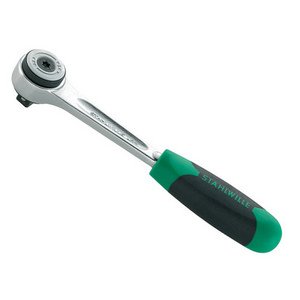 Stahlwille 422 Fine Tooth Ratchet with 2 Component Handle, 3/8