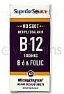 Superior Source: Methylcobalamin B-12 1,000 mcg / B-6 / Folic 800 mcg, 60 tabs