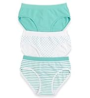 3 Pack Seamfree Striped & Spotted Bikinis