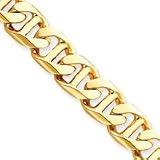 14k 16.0mm Polished Fancy Link Bracelet - 8.5 Inch