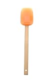 SiliconeZone Medium Bamboo Spoon, Orange Ice