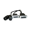 HOSA 15-PIN (M) - 2 MIDI (F) and 15-PIN (F) COMPUTER SOUND-CARD CABLES.