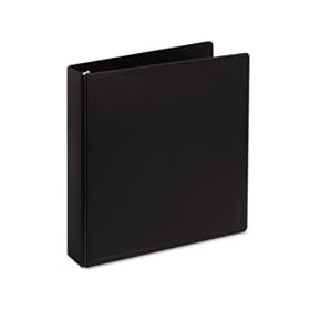 HeavyDuty EasyOpen SlantD Ring Binder 11/2 Capacity Black