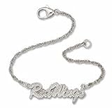 Detroit Red Wings Sterling Silver Script Bracelet