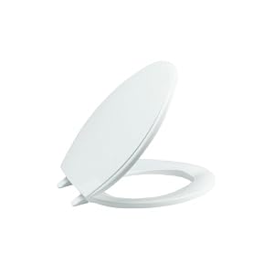 KOHLER K-4684-0 Glenbury Elongated Toilet Seat, White