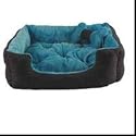 DOG BEDS = Luxury Turquoise Dog Beds 30"x24"