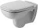 Duravit 22090900002 D-Code Wall Mount Toilet Bowl, White Finish