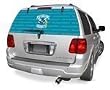 New Orleans Hornets Rearz (24"x 66") Glass Window Tattoo - NBA Basketball