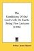 The Conditions Of Our Lord's Life On Earth: Being Five Lectures (1896)