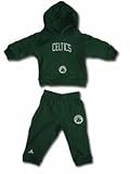 Adidas Boston Celtics Preschool Kelly Green On-Court Fleece Hoodie & Pants Set (5/6)