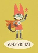 Nineteen Seventy Three Super Girl Card - Paper &amp; Cloth