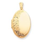 14k Heavy Weight Oval Locket
