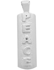 Genuine Sterling Silver Peace Pendant with chain