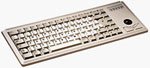Cherry Slim Line G84-4400 - Keyboard - USB - 83 keys - trackball - light gray - English