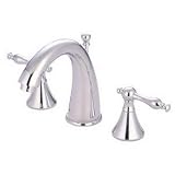 Elements of Design ES2971NL St. Regis Two Handle 8" to 16" Widespread Lavatory Faucet with Brass Pop