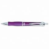 Zebra 42680 Zebra GR8 Gel Retractable Roller Ball Pen, Violet Barrel/Ink, Med Pt, 0.70 mm, Box of 12