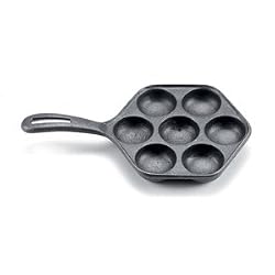 Norpro Cast Iron Danish Aebleskiver Pan Makes 7 NEW