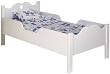 Scalloped Wooden Toddler Bed in White