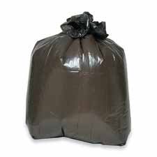 Genuine Joe 02431 Can Liner, 2-Ply, 16 Gallon, 100 Per Carton, Brown and Black
