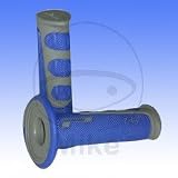 GRIFFGUMMI PAAR - 729.33.27 - DUO DENSITY MX GRIP - GRAU/BLAU - D.22MM - L.115MM - GESCHLOSSEN -