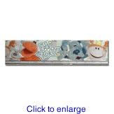 Blues Clues - Nick Jr Blue's Room - Peel and Stick Wallpaper Border.