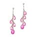 Cascading Two-Tone Pink Briolette Earrings