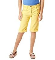 Cotton Rich Turn Up Hem Long Shorts