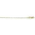 14k Yellow Gold 1.3mm Anchor Chain Necklace - 24 Inch